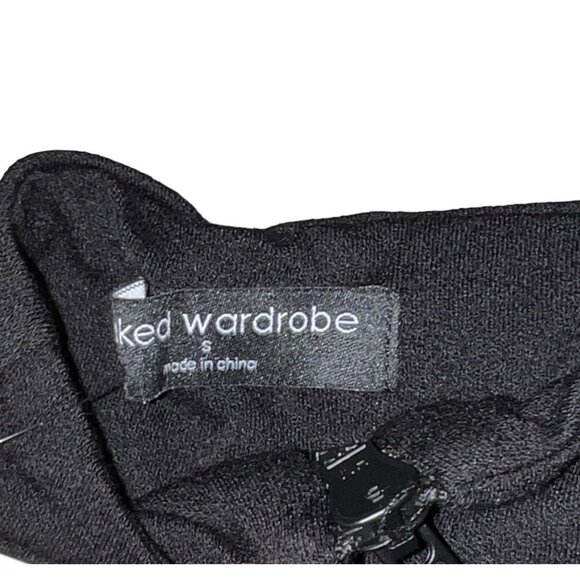 Naked Wardrobe Compression Long Sleeve Half Zip Neck Top Sz Small Womens Black - Picture 6 of 14